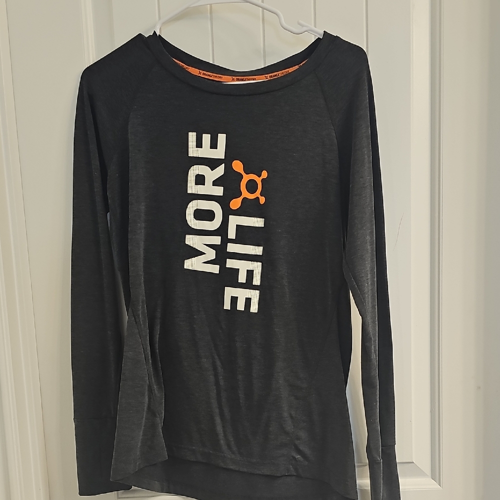 Orangetheory Black and Orange Long Sleeve Tee